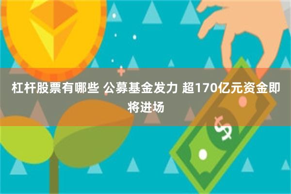 杠杆股票有哪些 公募基金发力 超170亿元资金即将进场