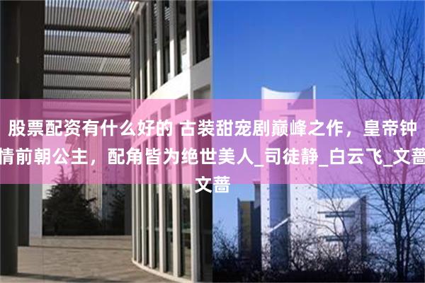股票配资有什么好的 古装甜宠剧巅峰之作，皇帝钟情前朝公主，配角皆为绝世美人_司徒静_白云飞_文蔷
