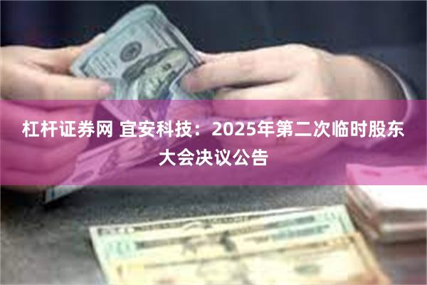 杠杆证券网 宜安科技：2025年第二次临时股东大会决议公告