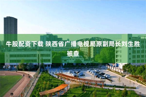牛股配资下载 陕西省广播电视局原副局长刘生胜被查