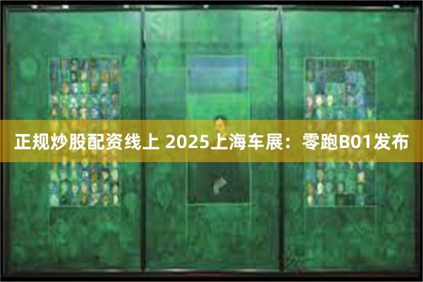 正规炒股配资线上 2025上海车展：零跑B01发布